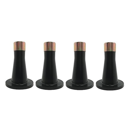 Hypersign Digital Signage Tristate Apartment Furnishres B9008-4 Replacement Heavy-Duty Plastic Bedframe Glides - Black & Gold B9008-4